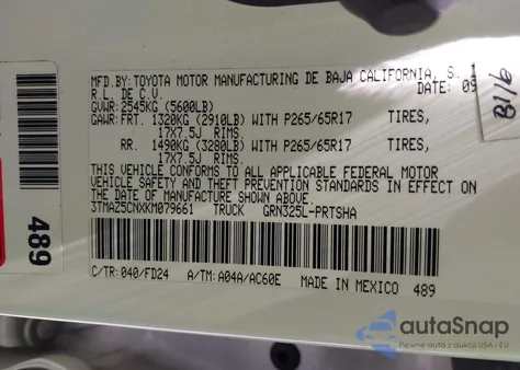 2019 Toyota Tacoma Trd Sport из США, поврежденный, VIN 3TMAZ5CNXKM079661